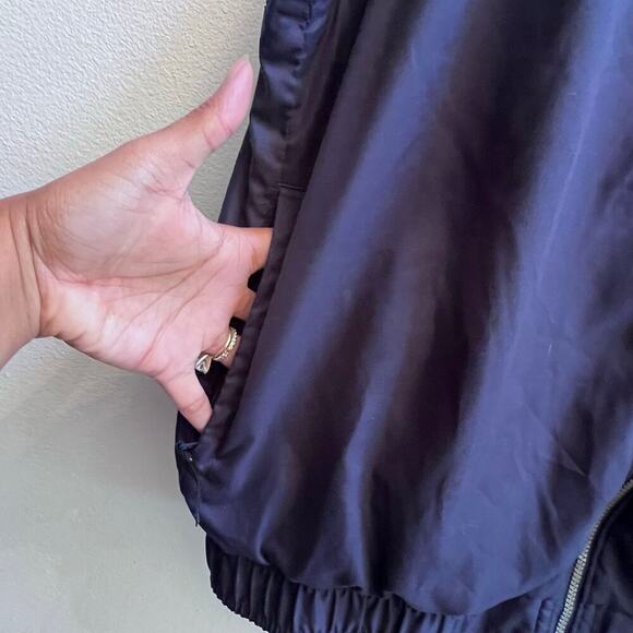 Vintage Y2K ADIDAS Reversible Windbreaker Vest Full Zip Navy Blue Large Hiking - Picture 5 of 7